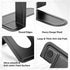 MaxGear Premium Matte Painted Book Ends, Heavy Duty Non-Skid Metal Book End Stopper for Books/CDs/DVDs, Black, 2 Pairs