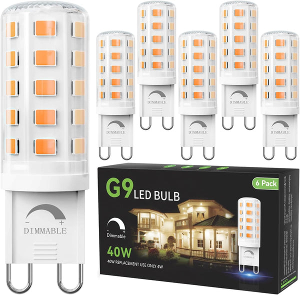 TJOY Dimmable G9 LED Bulb 4W Equivalent 40 Watt, 2700K Soft Warm