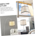 Replacement Round Lampshade for Table Floor Lamps Construction Softens Light for Gentle Ambiance Home Decoration