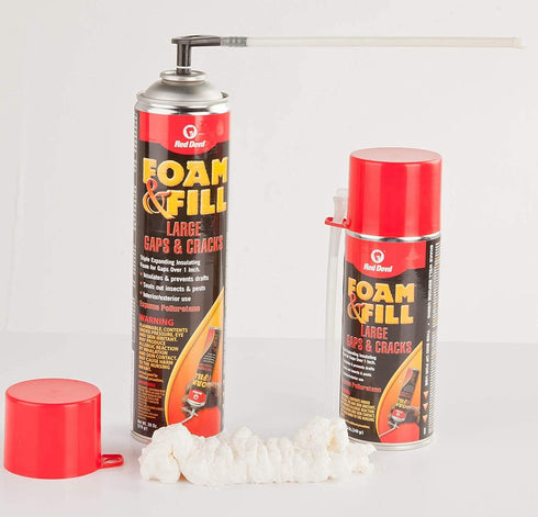 Red Devil 090806 Spray Foam, Expanding Insulation Sealant for Large Gaps & Cracks, 8 oz, Off White