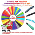 3D Pen Filament Refills, 30 Colors with Bonus 250 Stencils eBooks, Non-Toxic PLA 1.75mm Smooth Printing