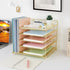 Desk Organizers and Accessories, 5-Tier Paper Letter Tray Organizer with File Holder, Office Supplies & Workspace