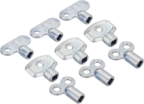 PATIKIL Radiator Valve Keys Set, 9 Pack Zinc Alloy Square Socket Vent Air Valve Key Wrench Tool