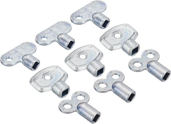 PATIKIL Radiator Valve Keys Set, 9 Pack Zinc Alloy Square Socket Vent Air Valve Key Wrench Tool