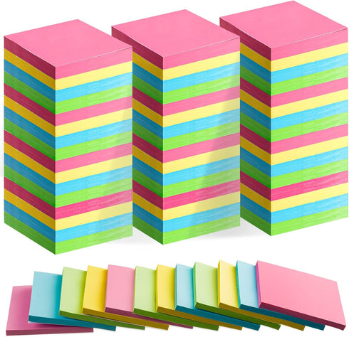 Fainne 120 Pads Sticky Notes, 3x3 Bulk Colors, Self Stick Pads, Memo for Office School Home, 50 Sheets/Pad