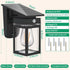 3 IP65 E26 Bulb Solar Porch Lights Outdoor, Dusk to Dawn & Motion Sensor Wall Light with Lantern Shape, Modes