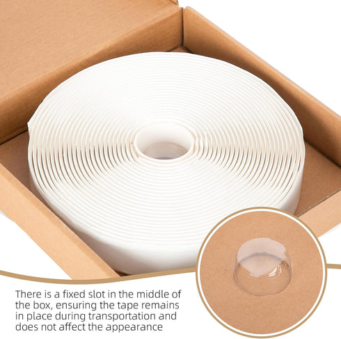Premium Butyl Tape Black 1” x 30 Ft, 1 Pack, Hardening Caulk Tape for RV Window Glazing, Roofing, Plumbing
