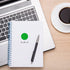 ChromaLabel 1 Inch Round Label Permanent Color Code Dot Stickers, 1000 Labels per Dispenser Box, Green.