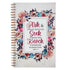 Christian Art Gifts Notebook, Ask Seek Knock Matthew 7:7 Bible Verse Inspirational Writing Notebook, 128 Ruled Pages