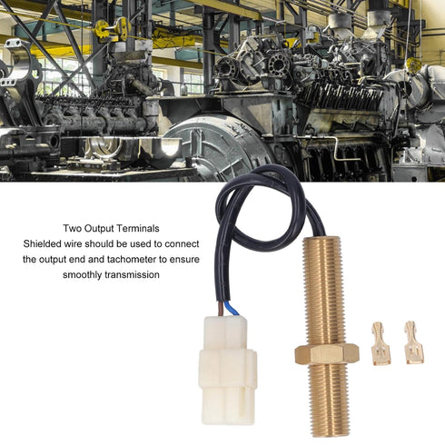 Rotational Speed Sensor M16 Thread IP44 Aluminum Alloy Magnetic Rotate Speed Sensor