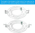 120mm (4.72") 2set PATIKIL Universal Light Fixture Mounting Bracket Kit, Light Crossbar Round Ceiling Plate for Wall