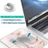 IMAYONDIA Pink Rose Gold Marble Mousepad - Custom Small Portable Office Anti-Slip Rubber Base Wireless Mouse Pad