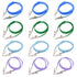 12 Pcs Autoclavable Silicone Dental Bib Clips - Individually Wrapped, Colorful Bib