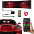 Qeeanmo Programmable 23"x5" Cars,5V Scrolling LED Sign for Advertising & DIY Use, Devil Eyes Light for LED Car Sign