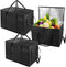 Lnrueg 3 PCS Insulated Food Delivery Bags, XXXL Pizza Cooler Bag, Thermal