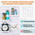 4 Pcs Pegboard Shelves Wall Organizer, Steel Tray Pegboard Accessories for Craft Garage Kitchen
