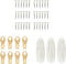 Takker Refill Accessory Kit Set - 36 Takker Refills, 8 Picture Hooks, 3 Medium Hooks for Hanging Pictures & Tools