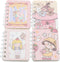 YIKANGHENG Cute Small Spiral Notebook, 4 Pcs, 4 Inch x 3 Inch, 80 Sheets (160 Pages), Pink Soft Cover