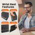 HONKID Low Profile Wrist Rest for Slim Keyboards and Mouse - Made of Cool Gel, Non-Slip Rubber Base, Relieve Wrist