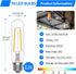 Dimmable E26 Bulb, AC120V 2700K Bulb, 5W 60W 600LM T10 Bulbs Sconces,Pack 6 Energetic Edison Soft White Light Equal