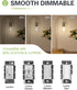 T45 E26 Bulb Dimmable 40W E26 Bulb 4 2700K E26 Bulb AC120V 400lm T14 Bulbs 4 Pack LED Equivalent Watt Warm White Edison