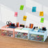LETURE Desk Organizer with Drawer, Office Desktop Accessories Stationary Caddy for Pen, Pencil, Business Card & Sticky