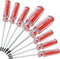 8PCS Magnetic Torx Screwdrivers Set, Torx Security Screwdriver T8, T9, T10, T15, 3mm, 75mm Long (Red)