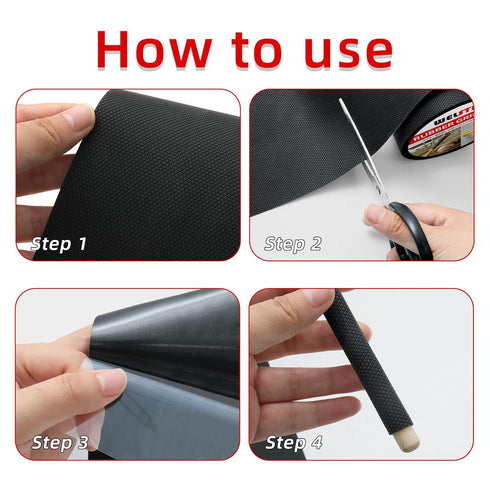 6In 16.4Ft) WELSTIK Rubber Grip Tape, Ultra Strong Waterproof Anti Slip Tape with Textured Adhesive for DIY Tools