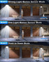 172LED 3Modes IP65, 2 Pack Gusicil Solar Lights for Outside, Split Motion Sensor Outdoor Lights with Remote Control