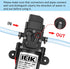 12 Volt Diaphragm Pump, 3LPM 0.8 GPM 100PSI Self Priming Sprayer for RV, Marine, Lawn Use