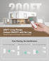 200FT 15A/1875W Remote Control Outlet, Decorator Rocker Wall Switch, Long Range Wireless Light Switch, Mini Remote