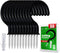30 pcs Ceiling Hooks for Hanging Plants, Cups, and Utensils - Black Vinyl Coated Screw-in Hooks