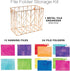 Global Printed Products Deluxe Designer Hanging File Folder Kit - Includes Metal Hanging Basket, 12 Hanging Folders, 24