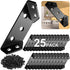 MAPVOLUT 25PCS Corner Brackets for Wood with 150 Screws, Premium Black Metal