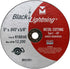 Mercer Industries 616090, 5" x .045 x 5/8" Type 1 Black Lightning Cut-Off Wheels for Metal, 25 Pack