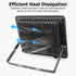 ycponggon 2 Pack 100W, 11000lm Light,6500k IP66 5FT LED Flood Lights Bright Led Work Daylight White LED Lights