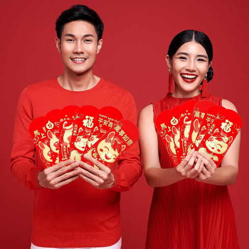 DAVAXI 24 2026 Packets Pcs Horse Coins Red Envelope Chinese New Year Gift Chinese Red Envelopes Lunar New Year Of Horse