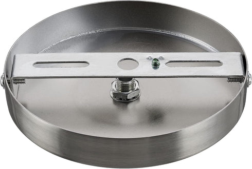Aspen Creative 21510-41, 4-3/4" 7/16" Contemporary Chandelier & Light Fixture Canopy Kit w/Collar Hook, Brushed Nickel