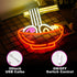 Dimmable 16.1X12.6 Ramen Neon Sign Ramen Noodle Led Neon Lights for Wall Decor Vibrant Neon Signs Powered by USB