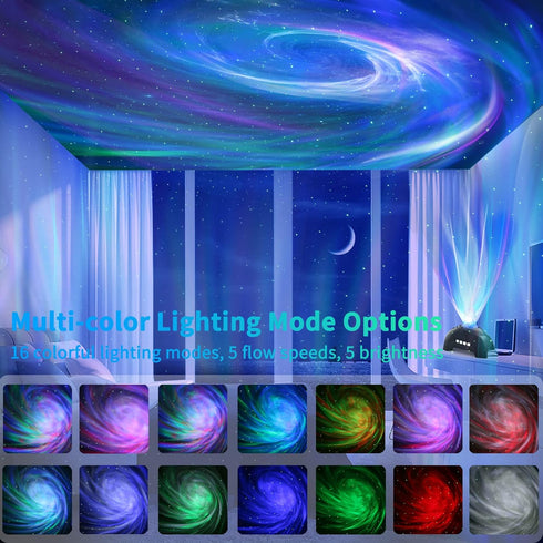 AIRIVO Star Projector, Galaxy Light Projector, Night Light Projector & Music Speaker & White Noise, Sound Machine