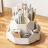 Desktop Organizer with 360° Rotating Pen Holder, 9 Compartments and Makeup Brush Holders for Home, Office, Teachers