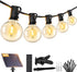 Brightever 50FT Solar String Lights Outdoor with Remote, 18+1 LED Shatterproof G40