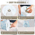 3 ALAZA Table Lamp Seashells Nautical Ocean Blue Coastal Bedside Lamp for Bedroom LED Nightstand Desk Lamp with USB