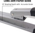 Deli Long Reach Stapler, 20 Sheet Capacity, Long Arm Standard Stapler for Booklet or Book Binding, Silver