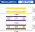 Y essential 450 7.5 1.15 Inches (450 50 Currency Straps Assorted Bill Wrappers, Money Bands to Organize Bills, ABA