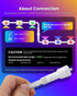 50FT 24V 221 IP68 (50FT) KISUFU Permanent Outdoor Lights for House, RGB+IC Smart Outside Lights with Modes, App