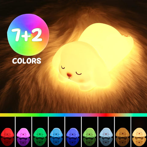 16 Dimmable ZKLiLi Bunny Night Light for Kids Lamp, Colors Lamp Cute, Baby Night Lights for Nursery,Silicone