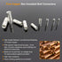 100 PCS Non-Insulated Butt Connectors 14-12 Gauge, 3.5 mm² Wire Uninsulated Crimp Butt Connectors Pure Copper