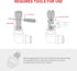 HAUTMEC Tub Drain Remover Wrench, Model PL0030