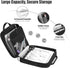 MoKo Zipper Binder, 2 Inch 3 Ring Binder with Zipper, 500 Sheets Capacity, Multi-Pocket Organizer, Black